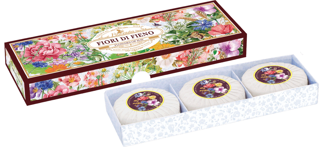 FLORINDA FIORI DI FIENO (FLOWERS OF HAY) SOAP GIFT SET