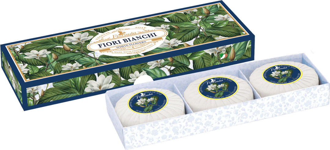 FLORINDA FIORI BIANCHI (WHITE FLOWERS) SOAP GIFT SET