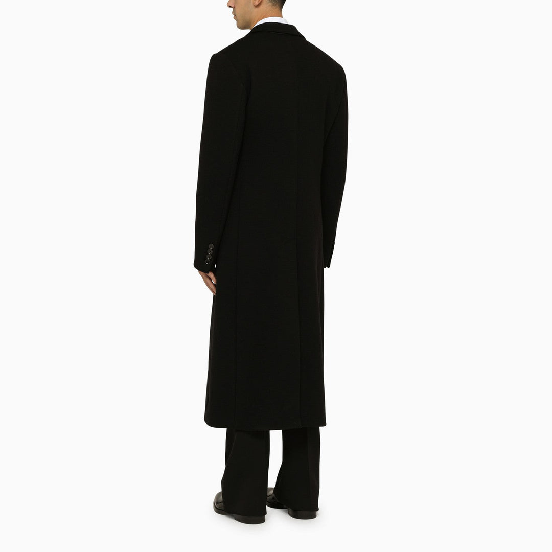 Dolce&amp;Gabbana Black Wool Tailored Coat