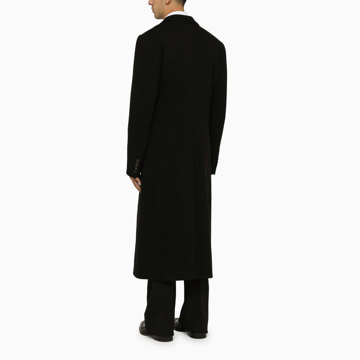 Dolce&amp;Gabbana Black Wool Tailored Coat