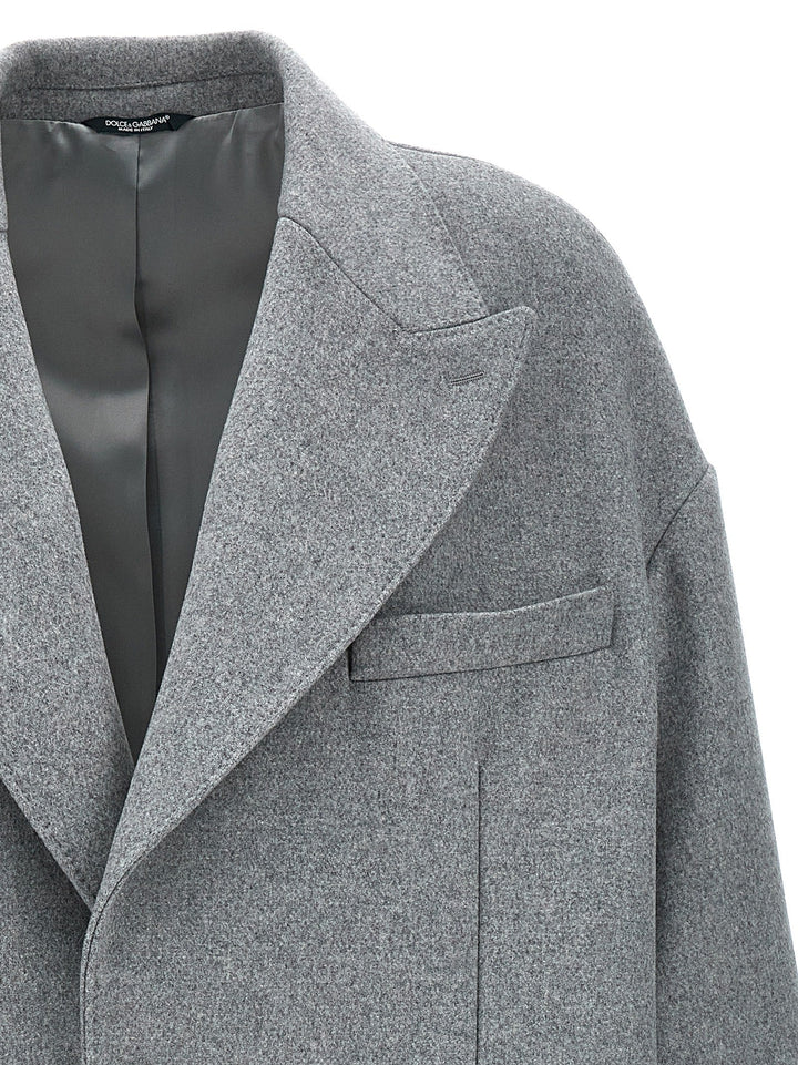 Dolce &amp; Gabbana Single Breasted Wool Coat