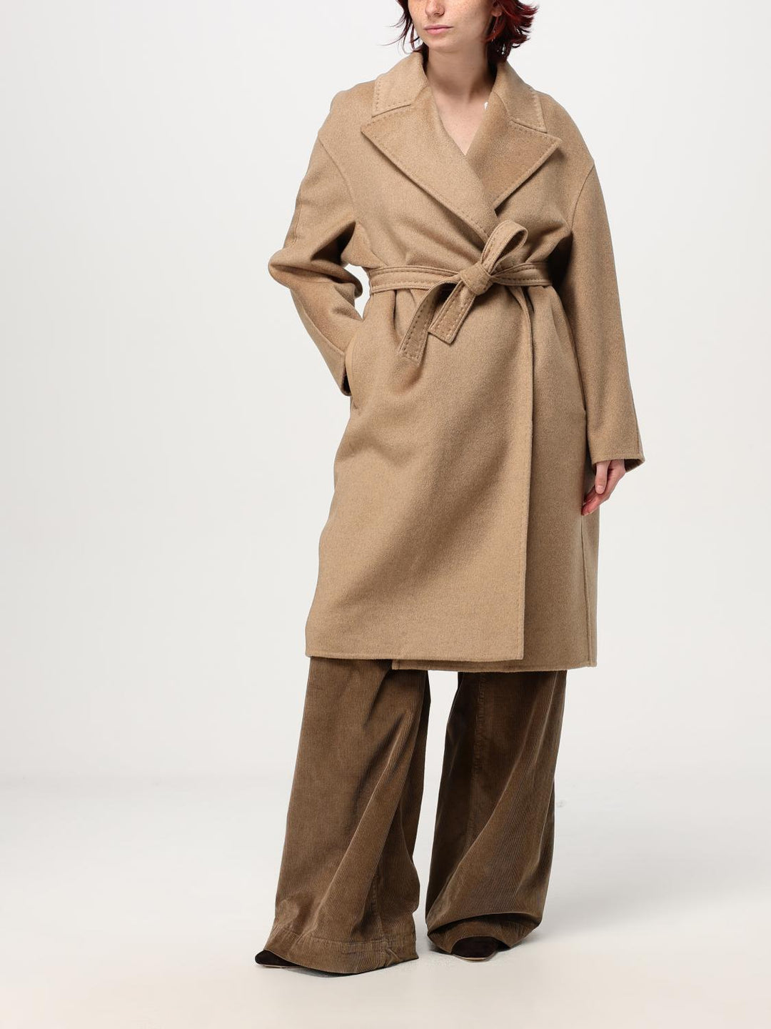 Max Mara Coat Woman Camel