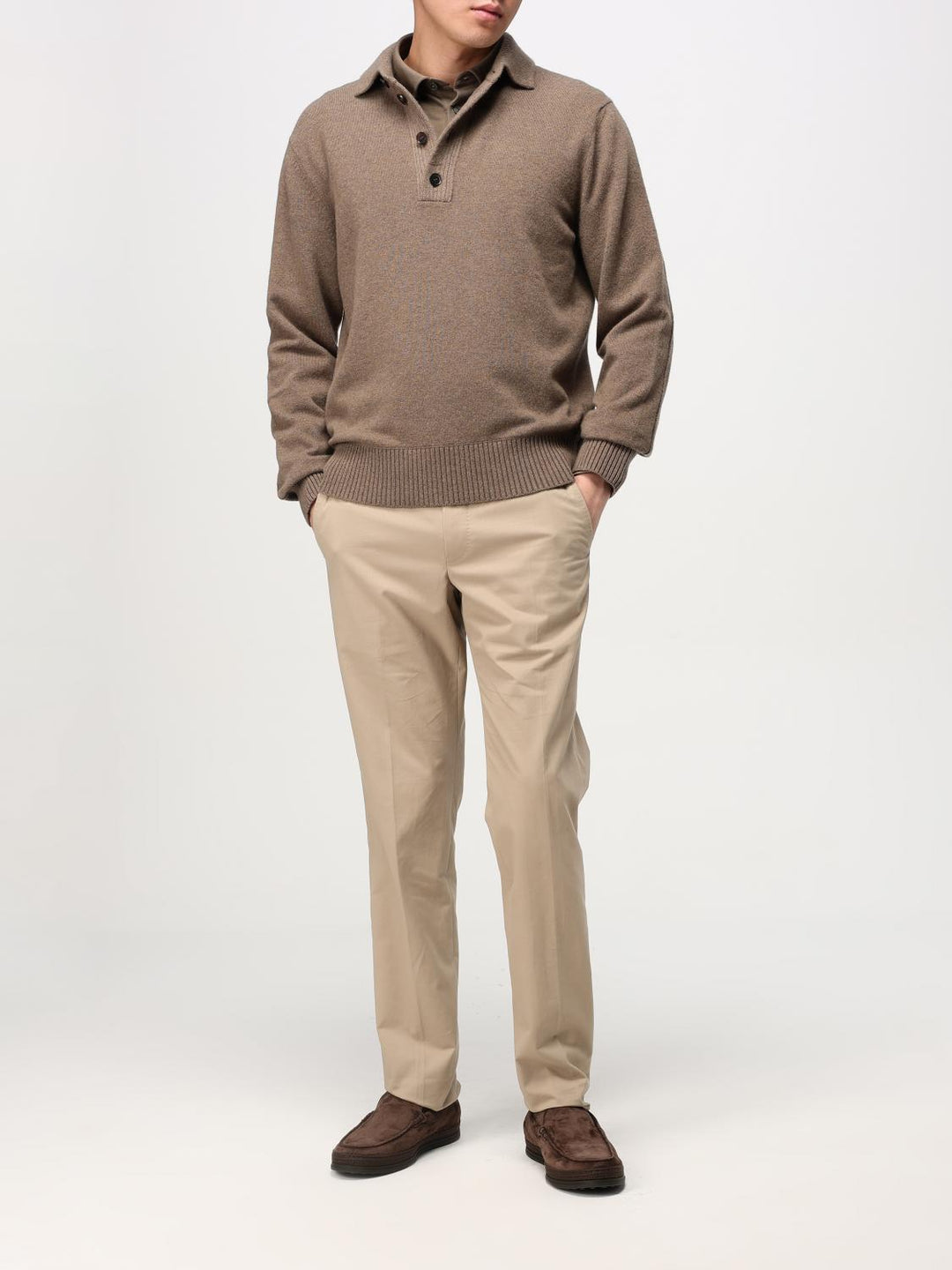 Zegna Pants Men Beige