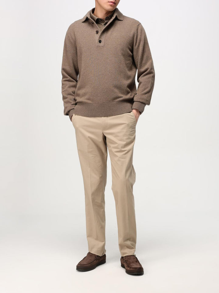 Zegna Pants Men Beige