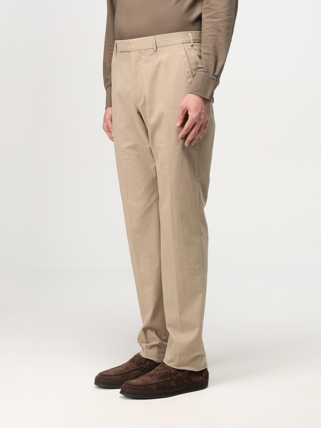 Zegna Pants Men Beige