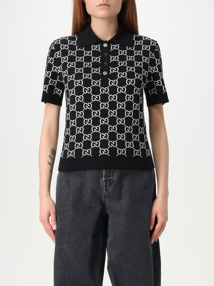 Gucci Polo Shirt Woman Black