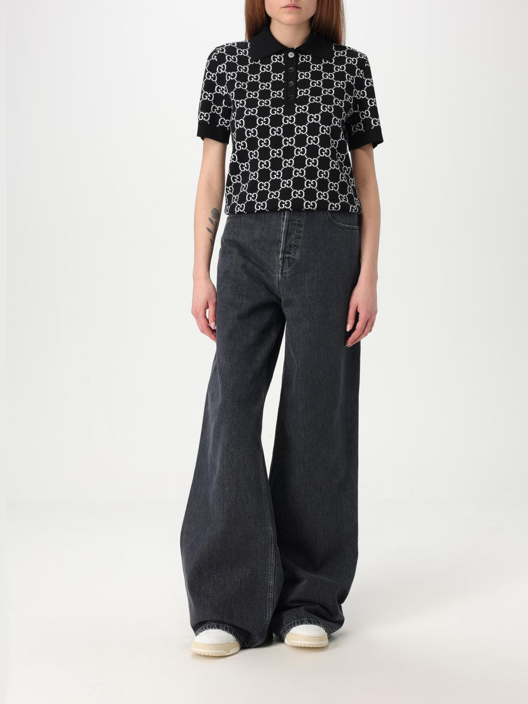 Gucci Polo Shirt Woman Black