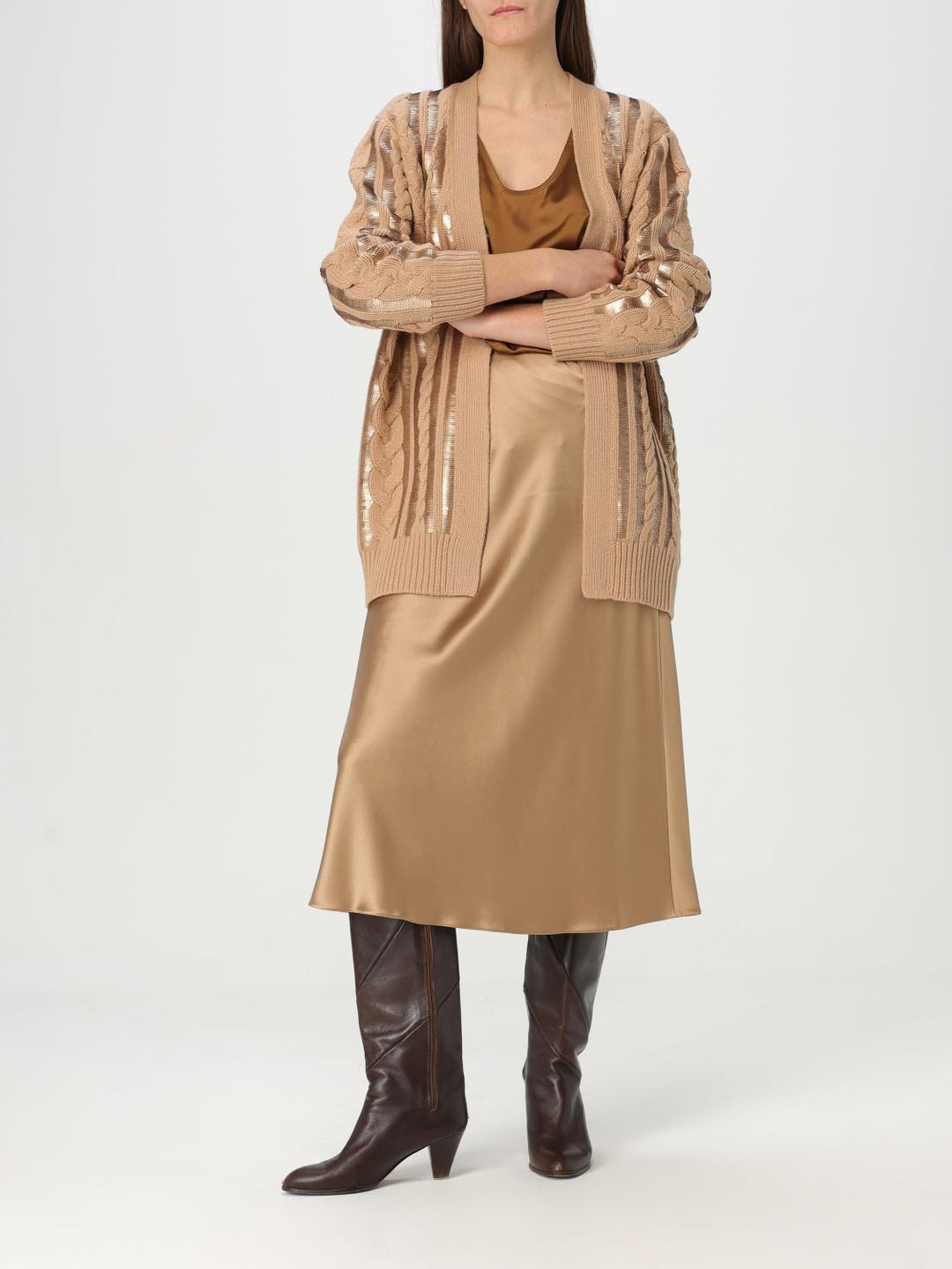 Max Mara Cardigan Woman Brown