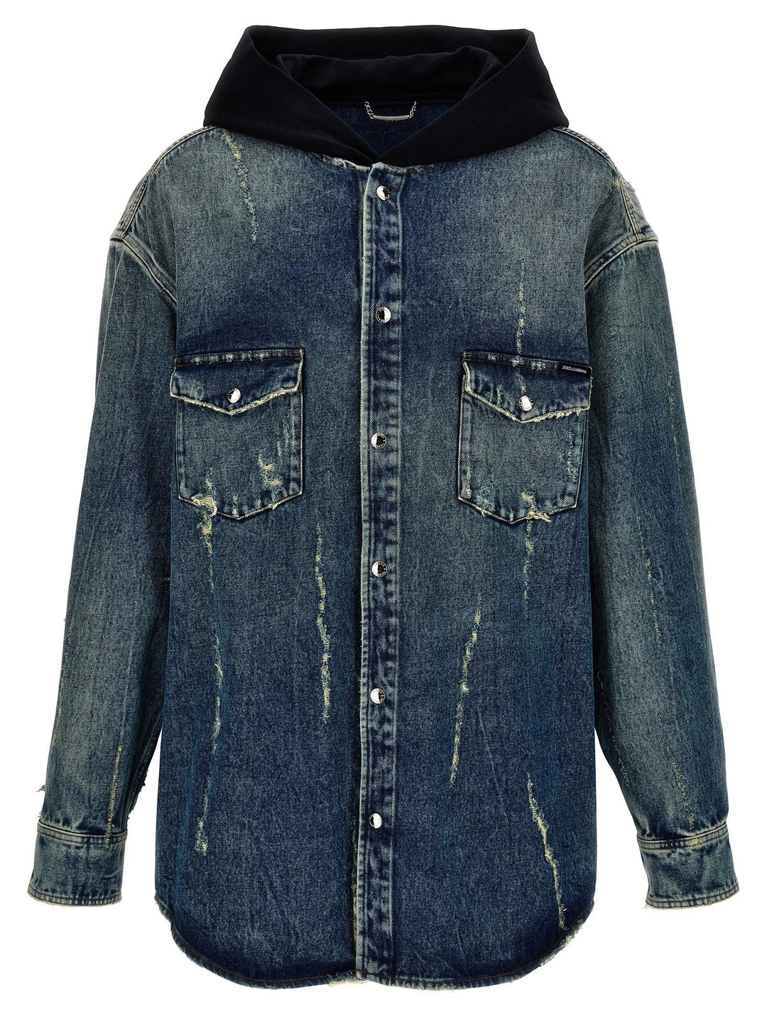 Dolce &amp; Gabbana Denim Hooded Overshirt