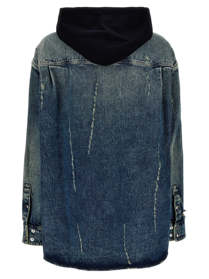 Dolce &amp; Gabbana Denim Hooded Overshirt