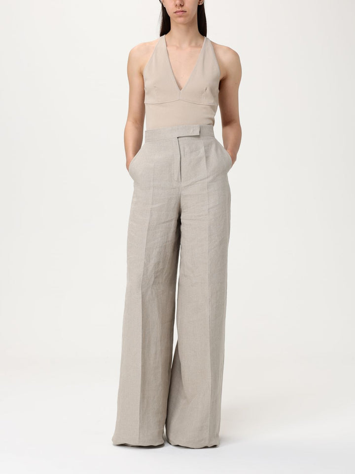 Max Mara Pants Woman Natural