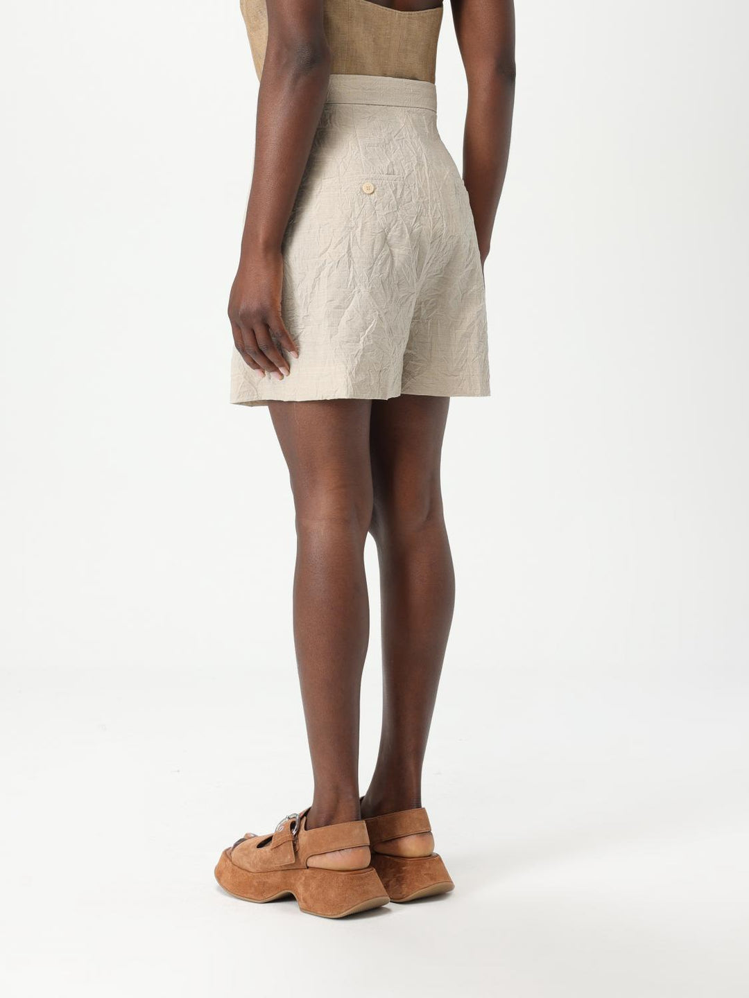 Max Mara Shorts Woman Beige