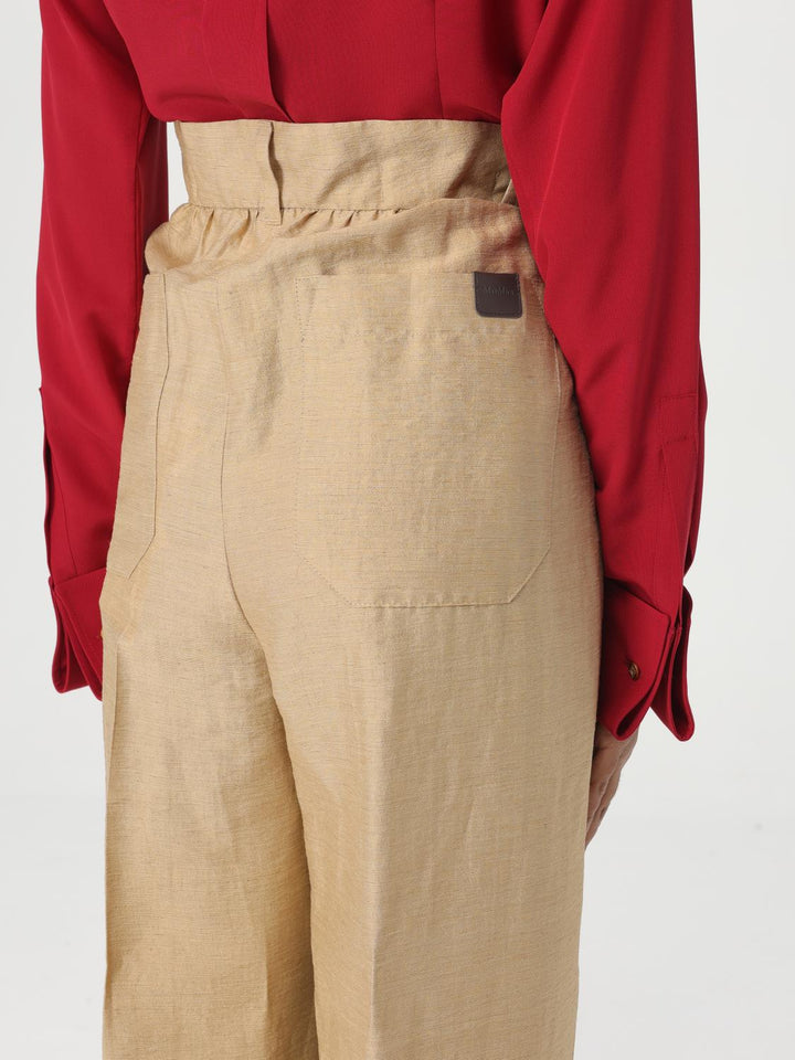 Max Mara Pants Woman Beige