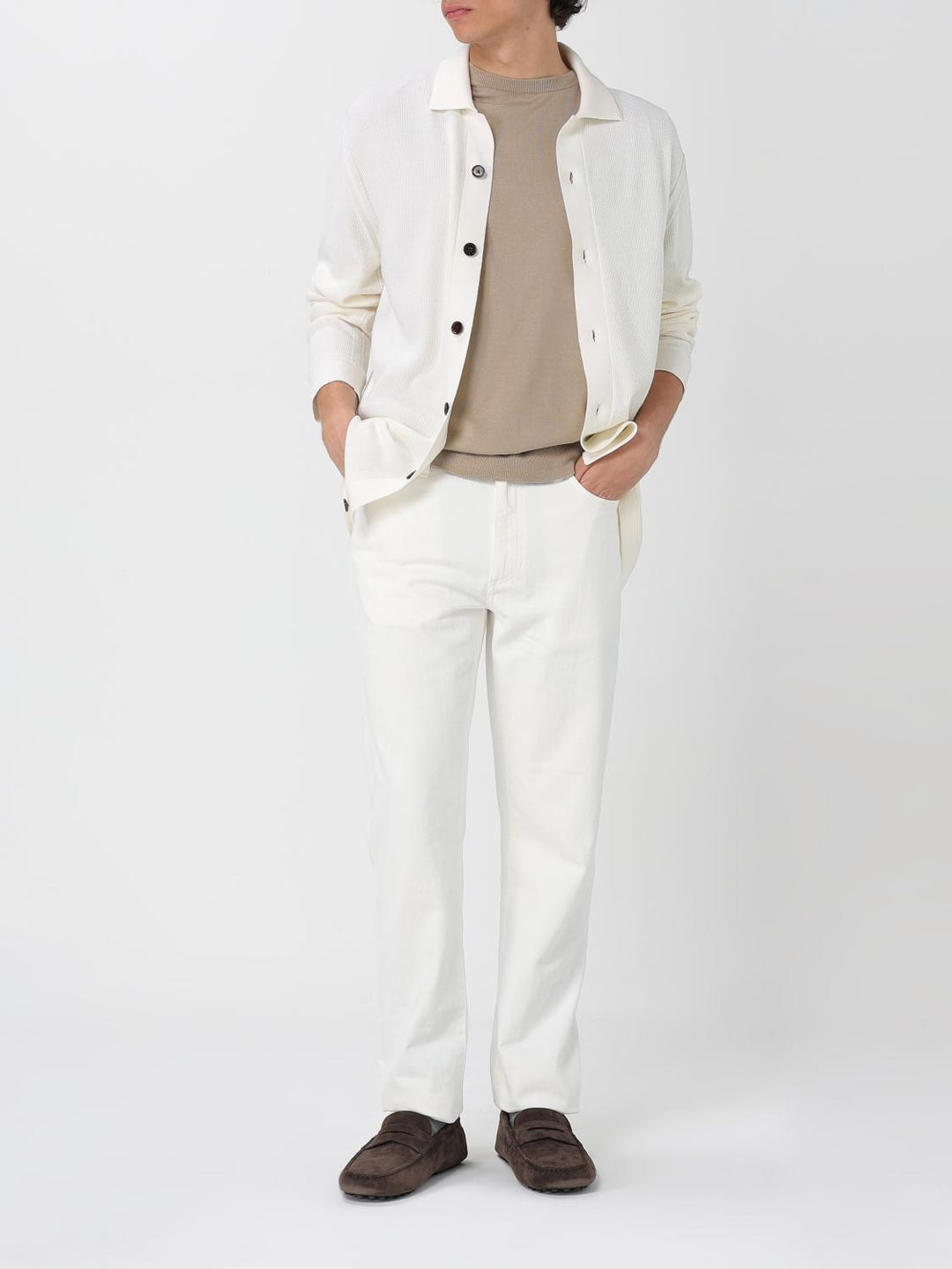 Zegna T-Shirt Men Beige