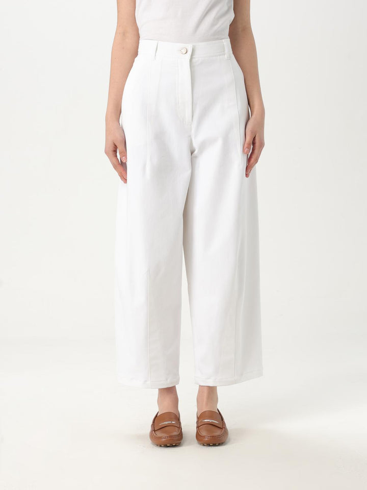 Max Mara Pants Woman White