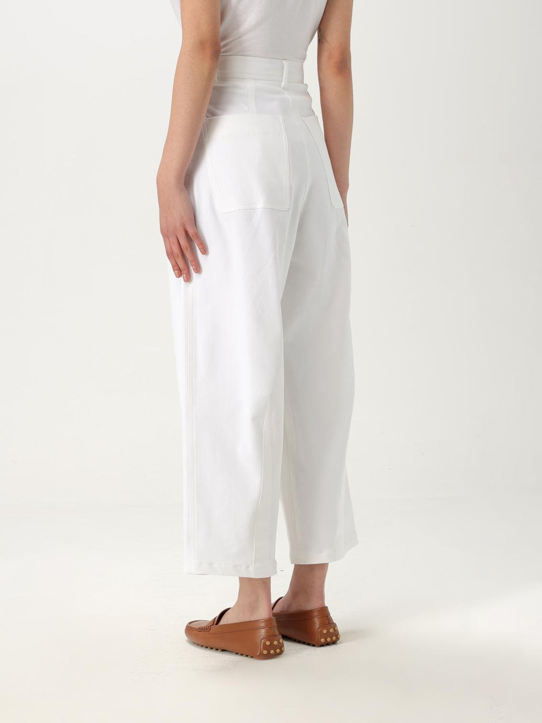 Max Mara Pants Woman White