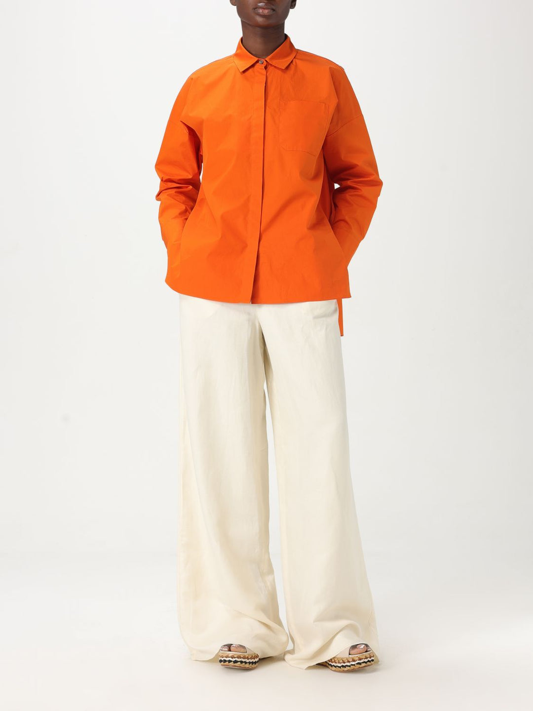 Max Mara Pants Woman White