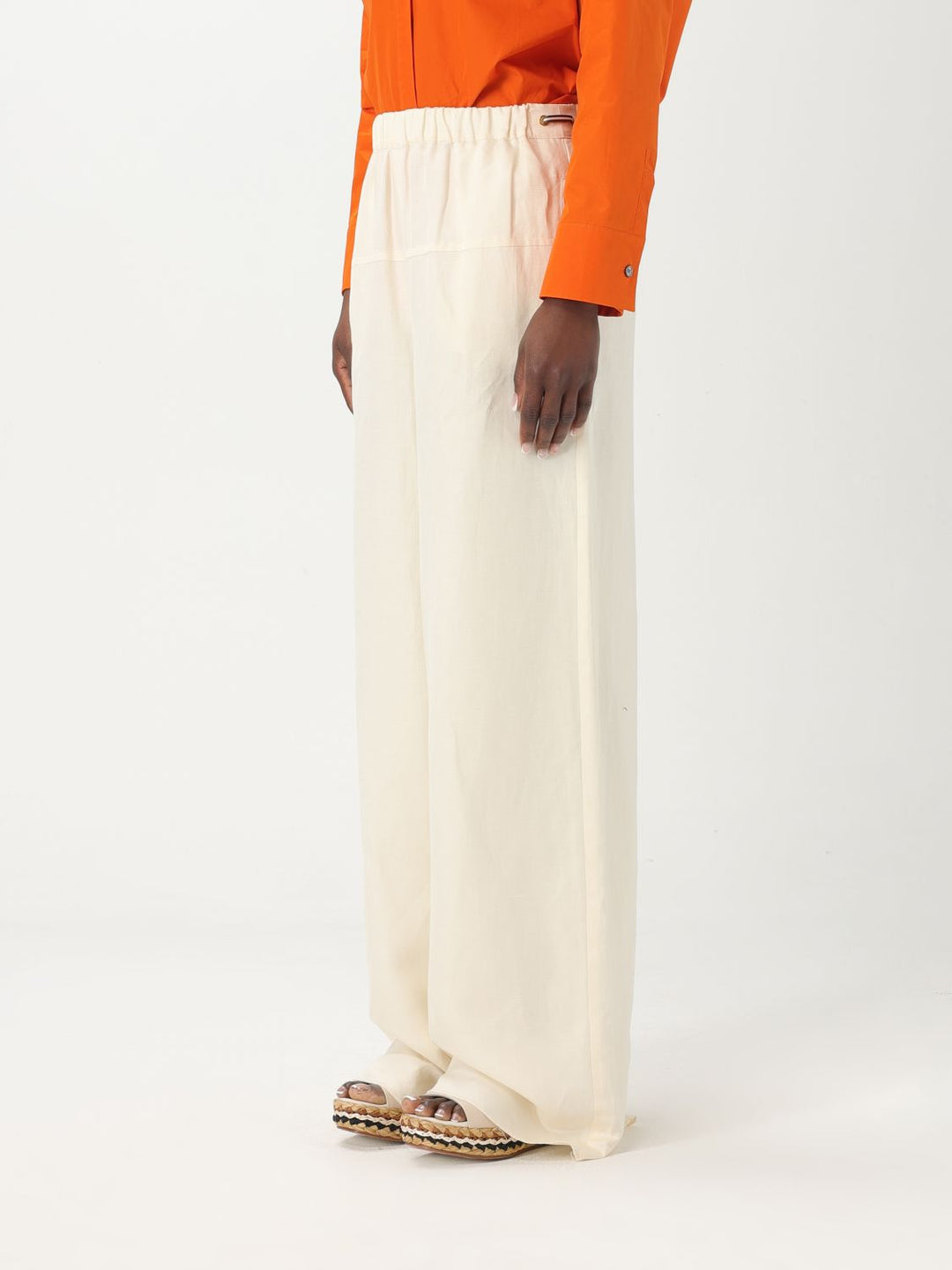 Max Mara Pants Woman White