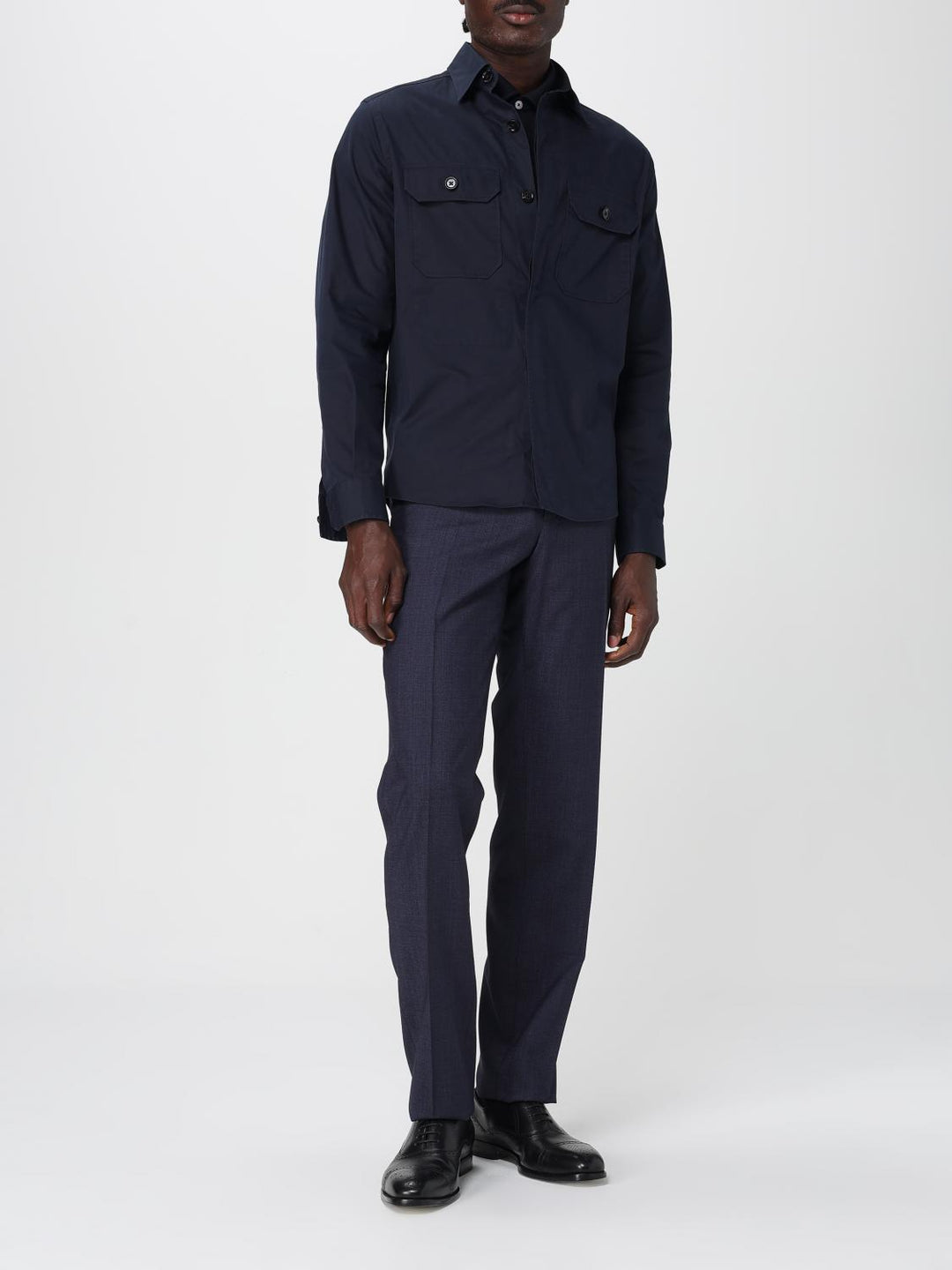 Zegna Shirt Men Blue