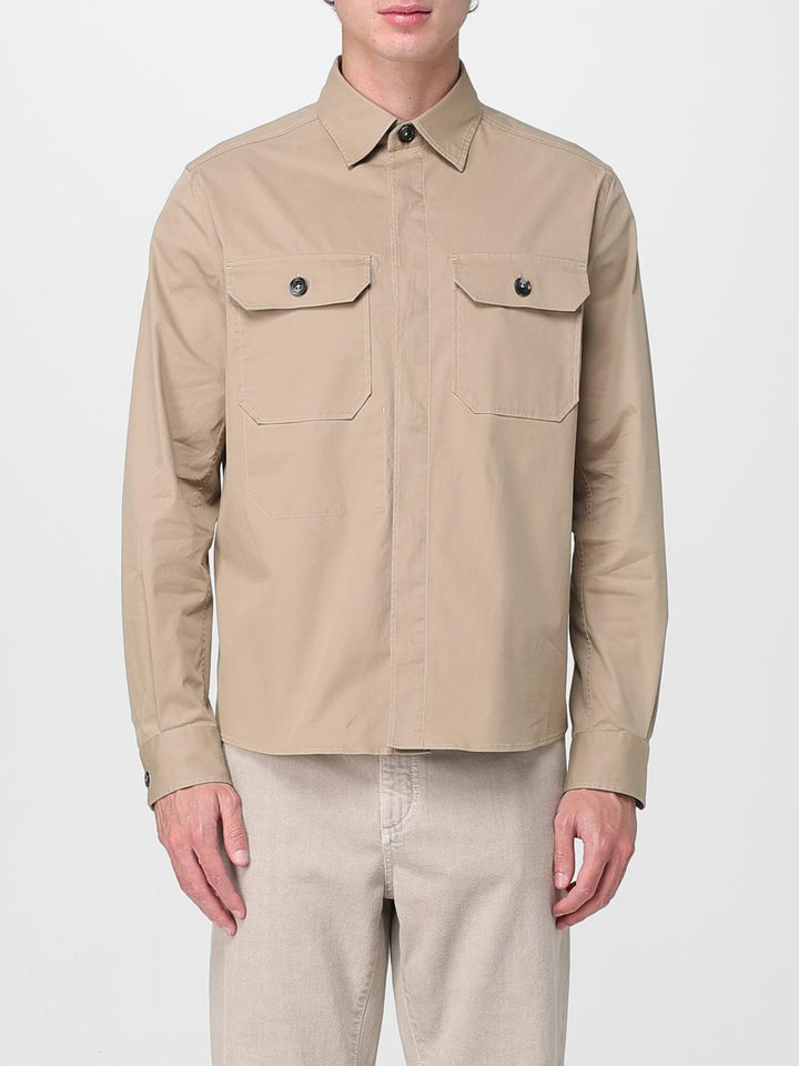 Zegna Shirt Men Beige