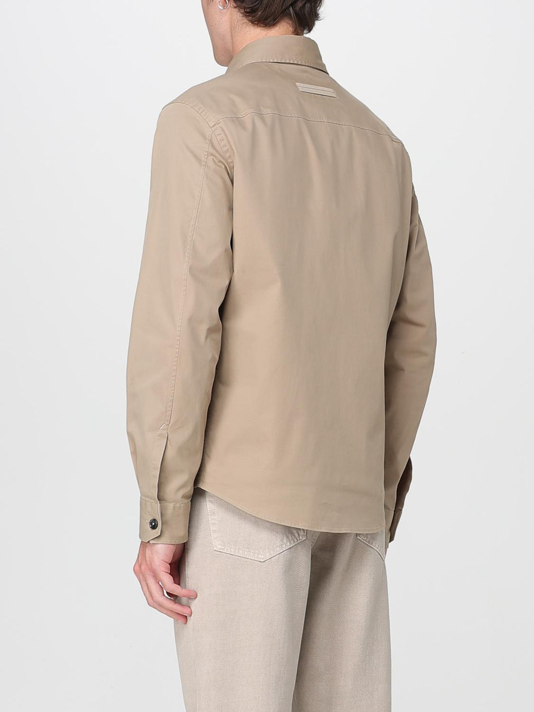 Zegna Shirt Men Beige