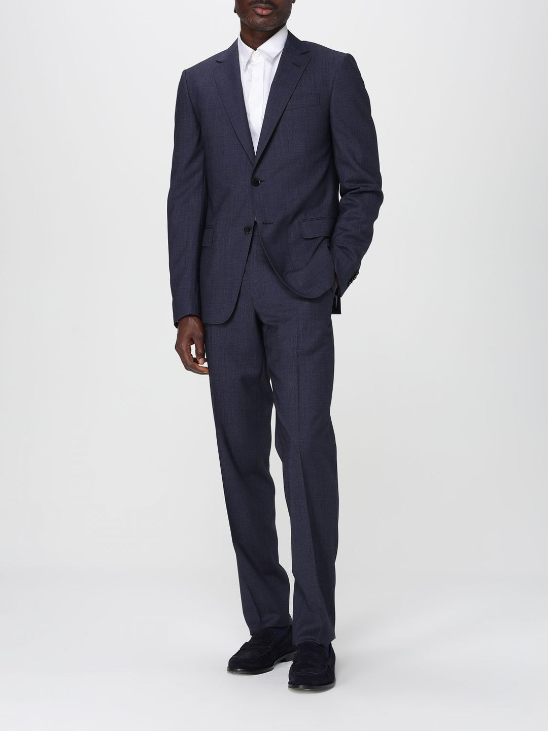 Zegna Suit Men Blue