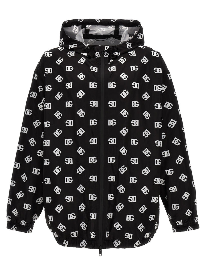 Dolce &amp; Gabbana Logo Print Hooded Jacket