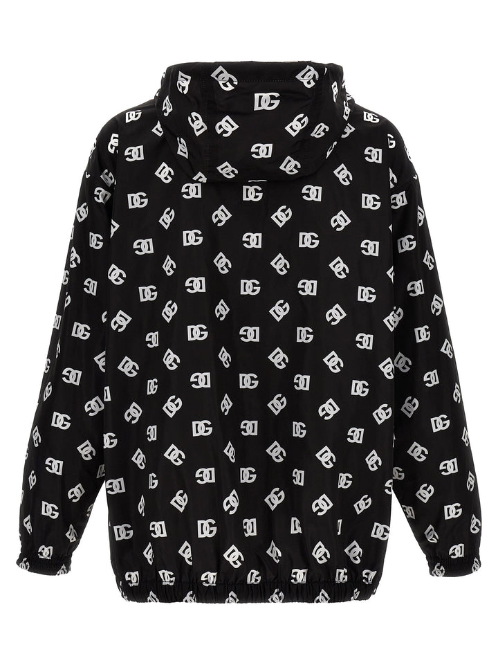 Dolce &amp; Gabbana Logo Print Hooded Jacket