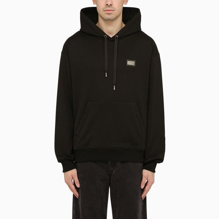 Dolce&amp;Gabbana Black Hoodie With Logo