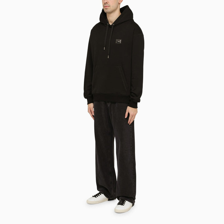 Dolce&amp;Gabbana Black Hoodie With Logo