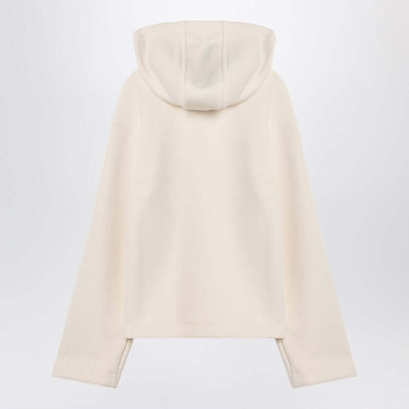 Max Mara White Cotton Hoodie Women