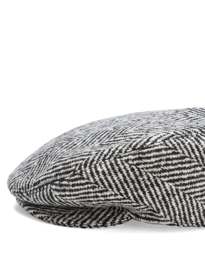 DOLCE &amp; GABBANA Chevron Flat Cap for Men - FW25 Collection