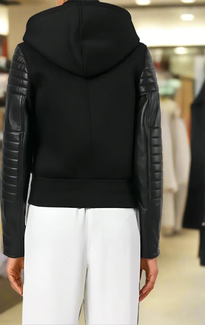 GIVENCHY BLACK VISCOSE JACKETS & COAT