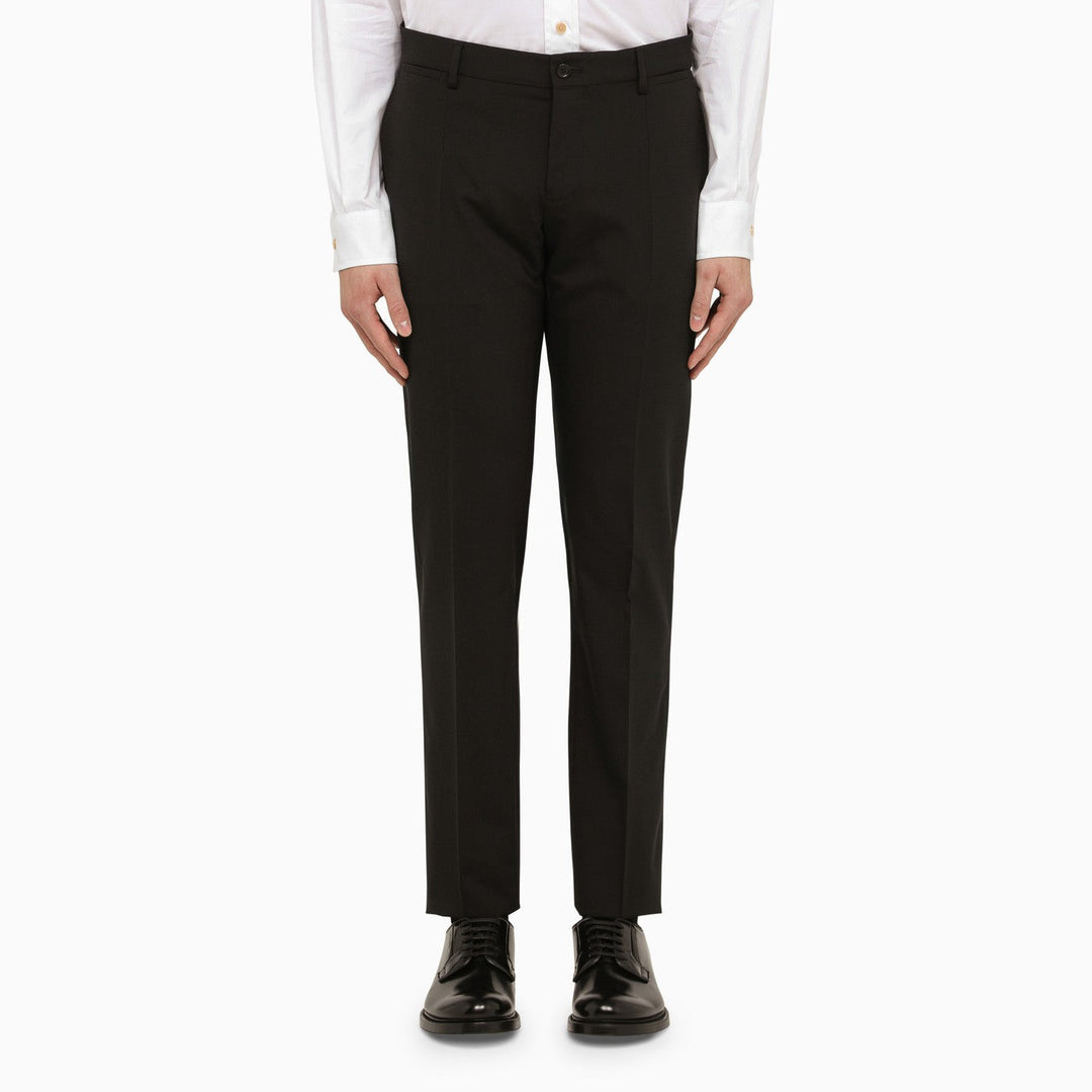 Dolce&amp;Gabbana Black Wool Single Breasted Suit