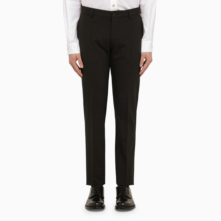 Dolce&amp;Gabbana Black Wool Single Breasted Suit