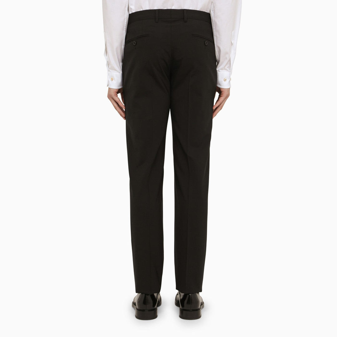 Dolce&amp;Gabbana Black Wool Single Breasted Suit