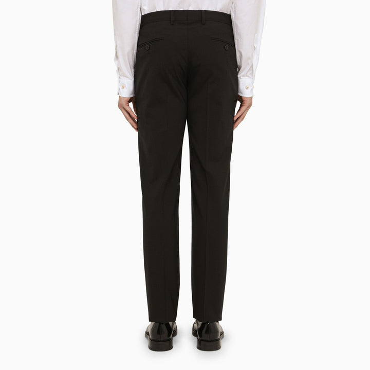 Dolce&amp;Gabbana Black Wool Single Breasted Suit