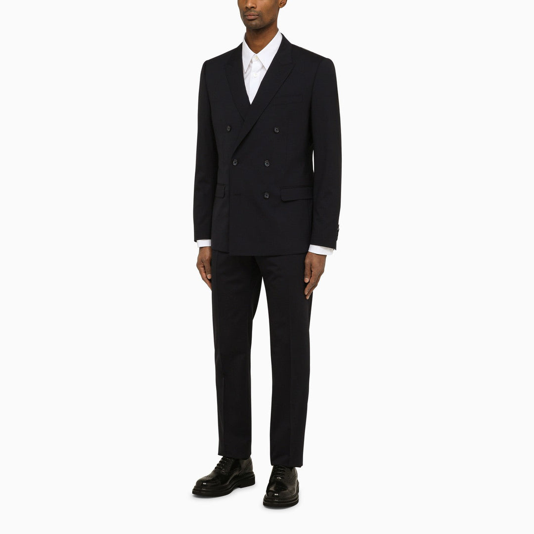 Dolce&amp;Gabbana Dark Blue Wool Double Breasted Suit