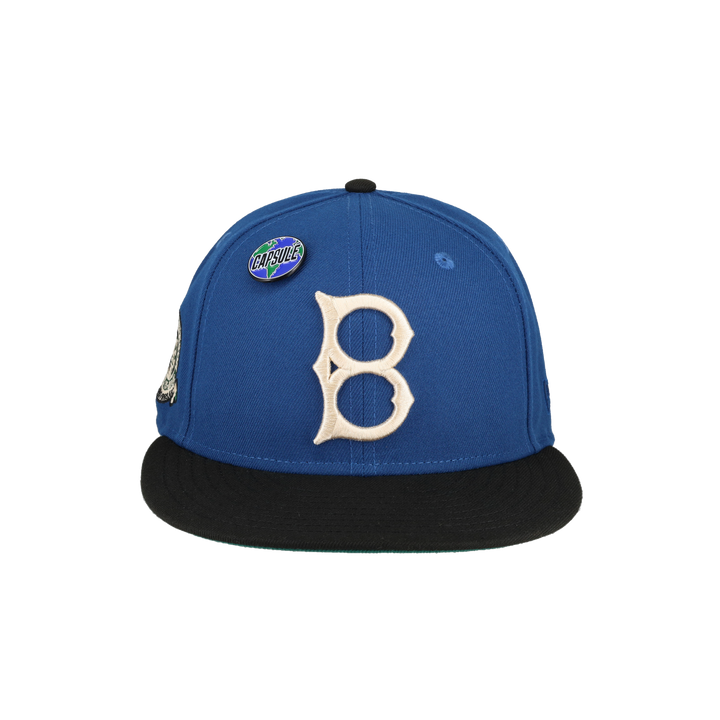 Brooklyn Dodgers Globe Collection 60th Anniversary Patch Fitted Hat