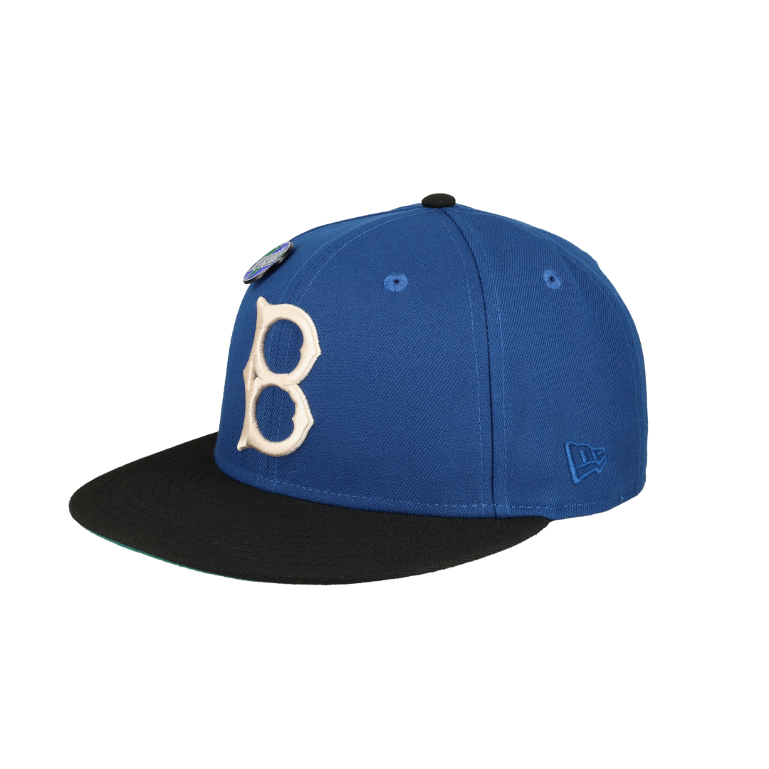 Brooklyn Dodgers Globe Collection 60th Anniversary Patch Fitted Hat