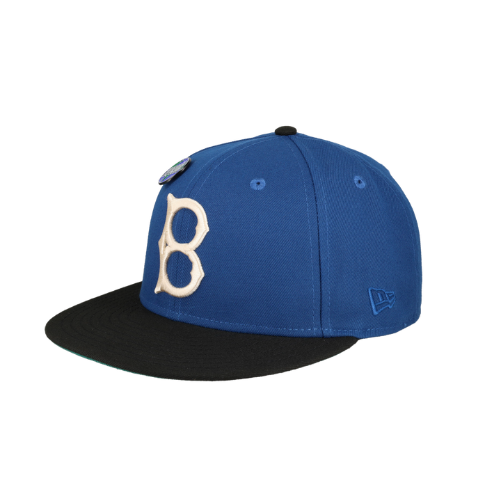 Brooklyn Dodgers Globe Collection 60th Anniversary Patch Fitted Hat