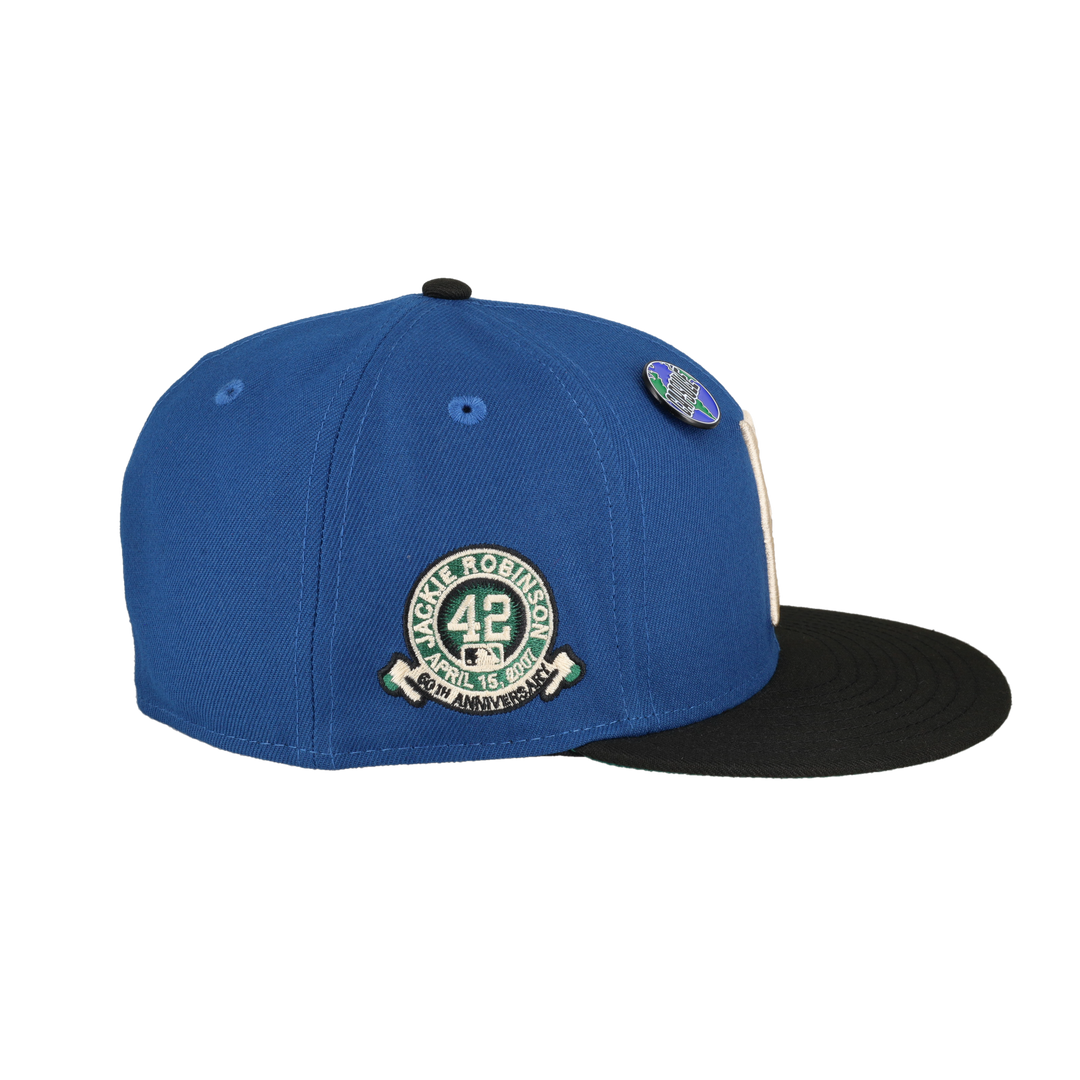 Brooklyn Dodgers Globe Collection 60th Anniversary Patch Fitted Hat