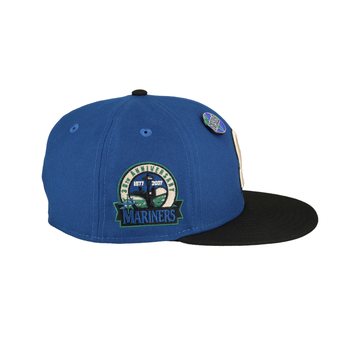 Seattle Mariners Globe Collection 30th Anniversary Patch Fitted Hat