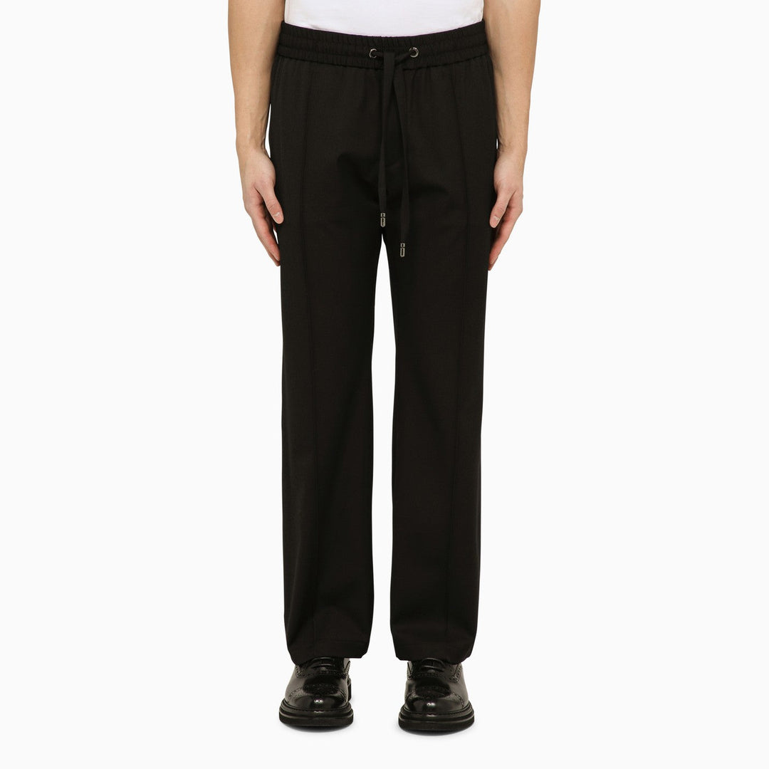 Dolce&amp;Gabbana Black Wool Soft Trousers