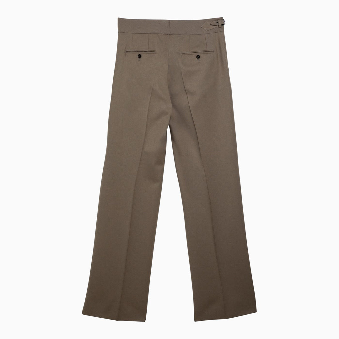Dolce&amp;Gabbana Beige Wool Tailored Trousers