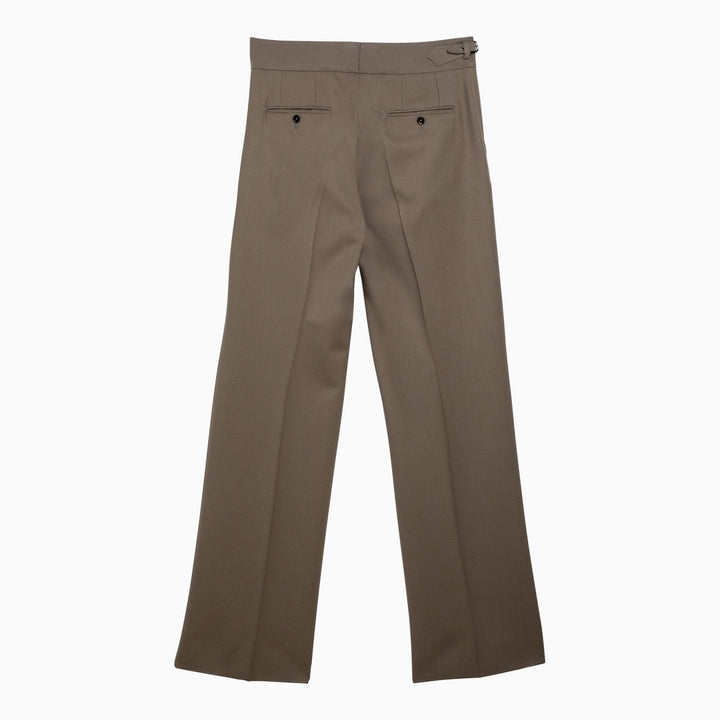 Dolce&amp;Gabbana Beige Wool Tailored Trousers