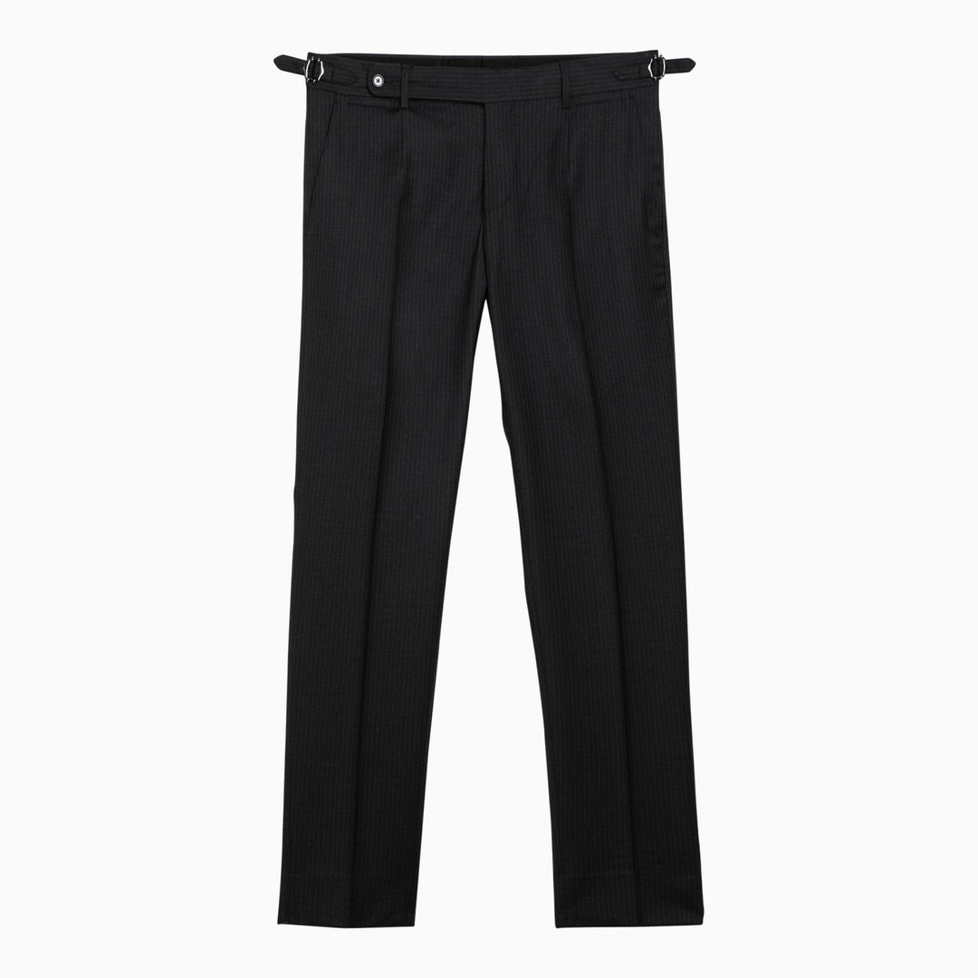 Dolce&amp;Gabbana Black Pinstripe Trousers