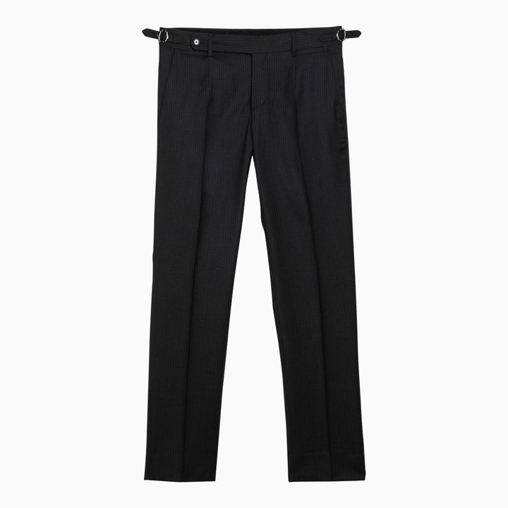 Dolce&amp;Gabbana Black Pinstripe Trousers