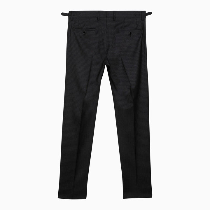Dolce&amp;Gabbana Black Pinstripe Trousers