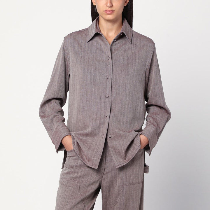 Golden Goose Garnet Shirt In Chevron Wool Blend Women